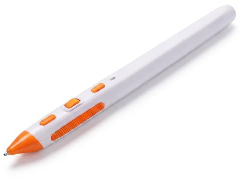 Dpofirs Souris à Stylet Portable, Souris Ergonomique sans Fil avec Récepteur 2,4 G, 800 1200 1600 DPI, pour Ordinateurs Portables, Ordinateurs de Bureau, Tablettes, Smartphones et (White)