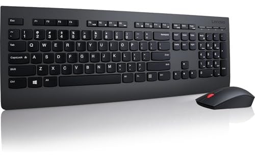 Lenovo This Sleek And Stylish Full-Size Keyboard And Mouse Combo Offers Exceptional Qua