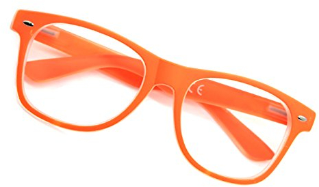 MFAZ Morefaz Ltd New Unisex (Damen Herren) Retro Vintage Lesebrille Brille +0.50 +0.75 +1.0 +1.5 +2.0 +2.5 +3.00 +4.00 Reading Glasses (2.5, Orange)