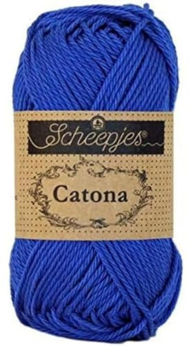 Scheepjes - Scheepjes Catona 201 Electric Blue Yarn - 1x25g