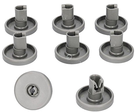 Lot de 8 roulettes pour panier inférieur de lave-vaisselle AEG Electrolux 50286964007 50269757006 50286965004 50269971003 88019377 50269748005 40 mm