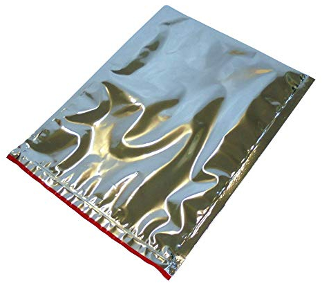 POLOPLAST PZ 10 Sacchetto Termico CM 23,5 X 29,5 Colore Argento Busta RICHIUDIBILE per Trasporto Alimenti