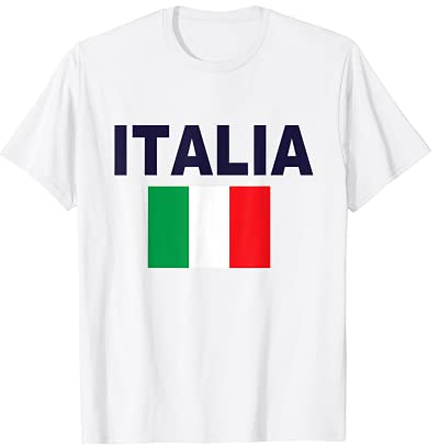 Italien Flagge Italia Italienische Flaggen für Herren Damen T-Shirt
