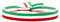 BDM Stoffarmband für Männer und Frauen mit der Flagge Italiens und des Baskenlandes, Euskadi, auf alle Größen einstellbar.