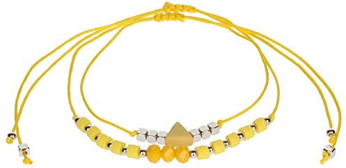 Stands Out, Supplying Outstanding Gifts Aloha Girls Womens Yellow Beaded Anklet Ankle Bracelet Adjustable Beach Bead Foot Jewellery