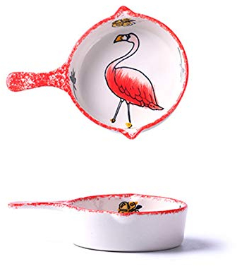Gravy Boat Japanese Ceramic Mini Milk Jug Polka Dot Yogurt Pudding Cup with Handle Children's Milk Jug, Fruit Plate, Seasoning Plate, Coffee Utensils Gravy Sauce Boat(Red)