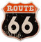 Vintage Straßenschilder Raumdekoration Retro U.S. 66 High Way Road Metall Blechschild für Zuhause Straßenschild Schlafzimmer Garage Dekorationen 1 Stück 30,5 x 30,5 cm
