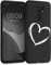 kwmobile Coque pour Smartphone Compatible avec Xiaomi Redmi 9 - Housse de téléphone en Silicone Blanc-Noir