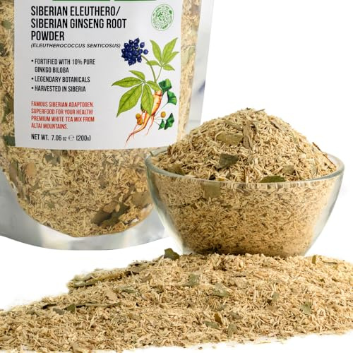 Sibirischer grüner Ginseng-Tee mit Ginkgo Biloba 200g