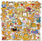 Qemsele Aufkleber für Kinder Kleinkinder, 100 Stück Kinderaufkleber Superheld Aufkleber Sticker für Erwachsene Mädchen Jungen Laptop-Skateboard-Gepäck-Aufkleber Graffiti-Patches-Aufkleber (Garfield)