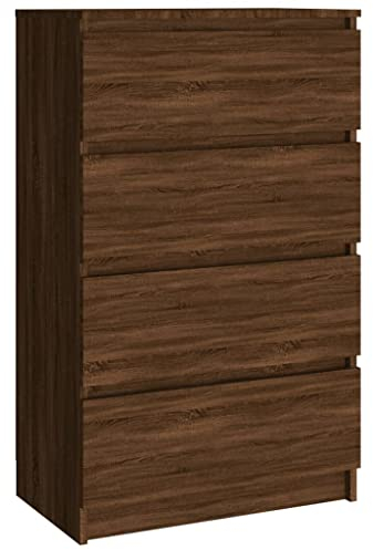 vidaXL Anrichte Eiche Braun, 60 x 35 x 98,5 cm, Holz