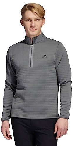 adidas Golf Mens Durable Water Repellent 1/4 Zip Sweater