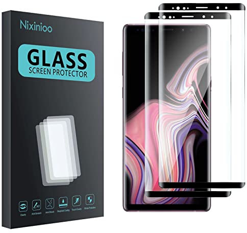 Nixinioo [2 Stück] Schutzfolie Für Galaxy Note 9, 9H Härte Schutzglas Panzerglasfolie [Fingerabdruck-ID unterstützen] [Kratzfest] HD Clear Displayschutzfolie Für Galaxy Note 9