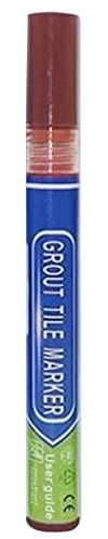 Azulejo Belleza Pluma de baño Impermeable y Mildew Grout Marker Pen (marrón)