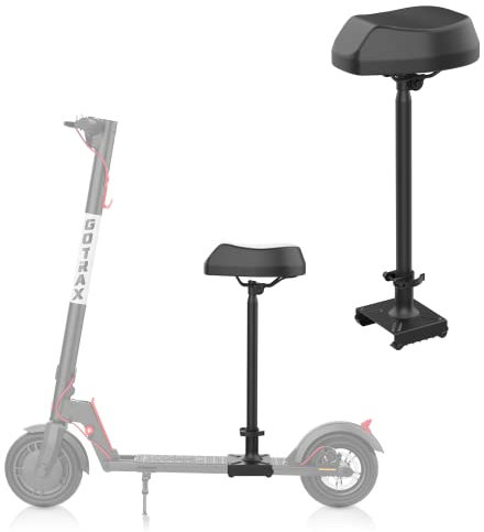 Gotrax Sattel Basic Elektrorollersitz Nur für GXL V2 XR Ultra E Roller, Bequem und Einstellbar Stoßfest Scooter Sitze Befestigung Schwarz