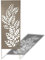 Nortene Panneau en métal Deco Panel - Brun - 0,60 x 1,50 m - Pose Murale ou sur Sol Meuble