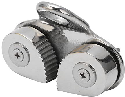 Cam Cleat Schotklemme Edelstahl 316 Klemme Rostfrei Führring Nockenklemme Geeignet für Bootsseile mit 5 bis 15 mm Durchmesser für Segeln Kajakfahren Kanufahren und Jollenfahren