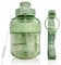 Bottled Joy Gallon Kids Water Bottle With Straw, 37oz Water Bottle With Strap, 1.1L Bottle Joy Sports Water Jug, BPA-Free and Tritan, Resuable Sports Water Bottle,Green