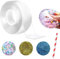 TAPEBEAR Nano Tape Bubbles, Nano-Tape-Blasen, DIY Bubble Tape For Making Bubbles, Nano Doppelseitig Klebeband mit 1 Strohhalmen und 3 Packungen Glitzer, 5cmx3mx0.1cm