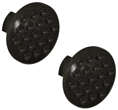 GDEVKHN Runde Stangen-Saugnapfenden 10 CM, Schwarz,2pcs