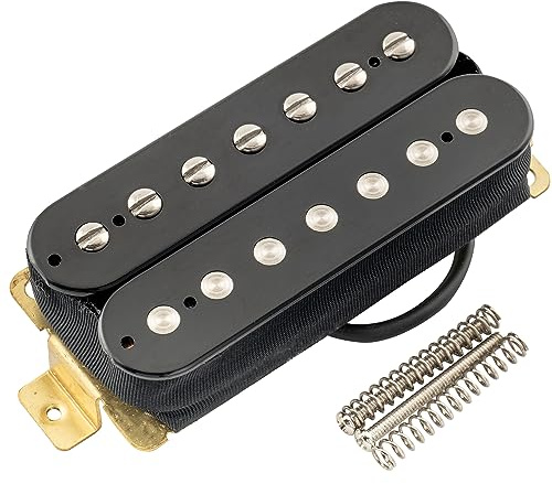 Artec HBA117 Alnico 5 Ungedeckt Humbucker Hals Tonabnehmer 9,2K Schwarz | für 7-Saiter E-Gitarre
