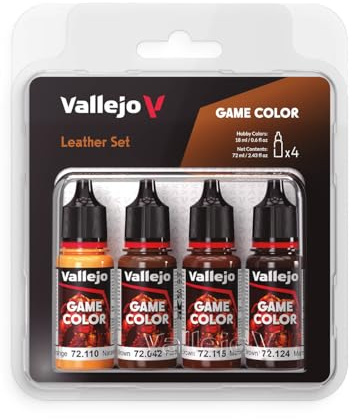 Farb-Set Leder, 4X 18 ml