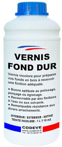 Fond Dur Bois - Codeve Bois - 1 - Intérieur/extérieur - Pour Durcir Les Pores De Vos Bois Avant De Recevoir Une Finition Adéquate.