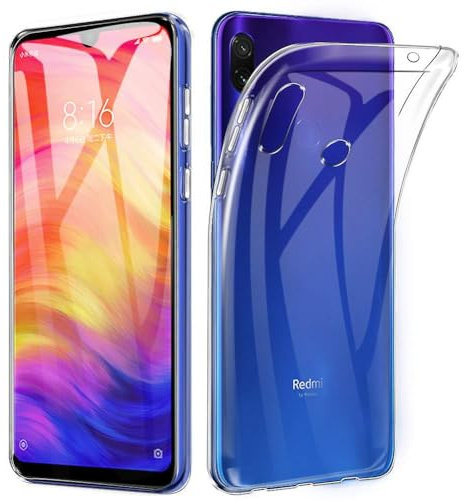 Oprimio Kristallklar Hülle für Xiaomi Redmi Note 7 - Note 7 Pro [Silikon Hülle] [%100 Durchsichtig] [Deutsche Material] [Ultra Dünn] Klar Handyhülle für Xiaomi Redmi Note 7 und Note 7 Pro