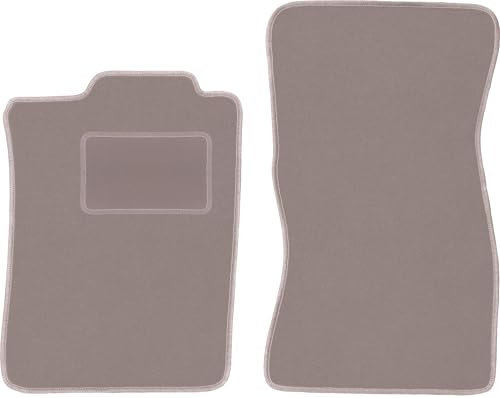 Wielganizator Automatte – Passend für Volkswagen Corrado Coupe 1988-1994 – Velours – Autozubehör - Auto Fußmatten – Fußmatte Auto – 2-teilig - beige