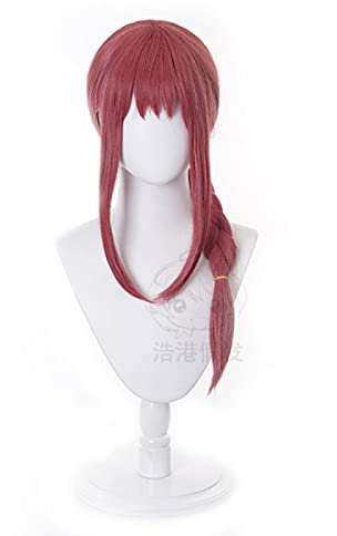 Anime Cosplay Wig Chainsaw Man Makima CosplayCoSplay Women 70 cm Halloween Rose Red Wig Cosplay Anime Cosplay Heat Resistant Synthetic Wigs