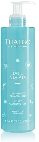 THALGO Èveil à la Mer Gesichtsreinigung Make-Up-Entferner Reinigungspflege aus marinen Extrakten 400ml Vorteilsgröße (Zarte Reinigungsmilch, 400ml)