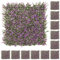 LOLAhome Jardín Vertical Artificial Estilo Lavanda | 3 m2: 12 Paneles de 50x50 cm | PVC: 5 años protección UV | Realista y Elegante, Fácil instalación | para Interior y Exterior | Jardín Vertical