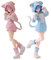 Xinnice Anime Ram & Rem Figur - 21cm Stehende Statue - Katzenohren Parker Outfit - Cartoon Schönheit Modell - PVC - Dekorationen Sammlung Geburtstag für Anime Fans
