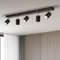 Gr4tec Deckenleuchte LED 5 Flammig, LED Deckenstrahler Schwarz Inkl. 5 x 6W GU10 550LM Neutralweiß 4000K, Deckenlampe Spots Schwenkbar, Deckenlampe Deckenspot GU10 für Schlafzimmer Küche Flur