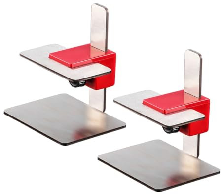 Inkoby Posicionador de Instalación de Puerta de Gabinete de 2 Piezas Nivelador de Gabinete de Piso de Acero Inoxidable Plantilla de Hardware de Gabinete Ajustable Herramienta Manual