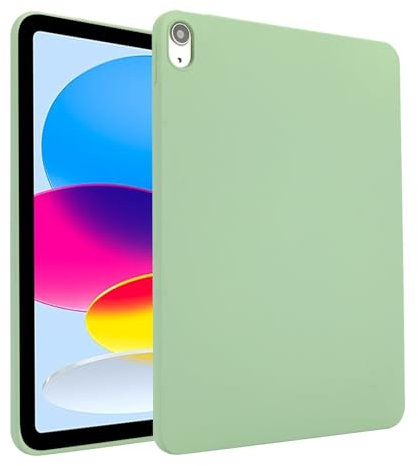 Funda compatible con iPad de 11ª generación A16 de 11 pulgadas 2025, a prueba de golpes, delgada, ligera, de silicona suave, funda protectora de TPU para 11ª generación A16 de 11 pulgadas 2025 (verde