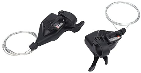 BuyWeek Levier de Changement de Vitesse de Vélo de Montagne, Manettes de Vitesse VTT Droite et Gauche 3x10 Vitesses pour Guidon de Diamètre de 22,2 mm/0,9 pouces