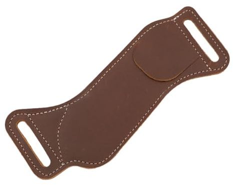 Leather Knife Sheath for Belt, Horizontal Portable Folding Knife Holder for Knives (Knife not Included)