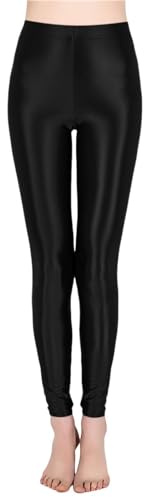 Glanz Leggings Damen Bauchweg, Booty Scrunch Leggings Damen, Shape Sportleggings Gym Yogahose Blickdichte Sporthose Po Push Up Damenleggings für Sport Fitness Alltag