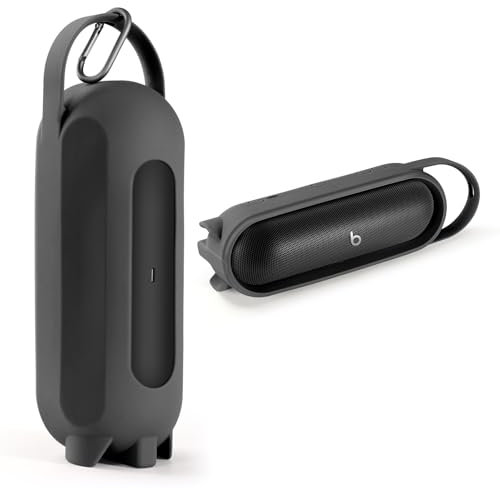 XBERSTAR Custodia protettiva in silicone per altoparlante Bluetooth Beats Pill, custodia protettiva in silicone morbido per prevenire graffi (nero)