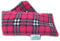 Heat Pack Plush Fleece Tartan Check Microwave Wheat Bag (Unscented, Cerise)