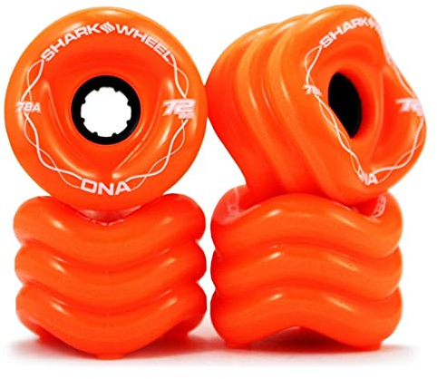 Wheels Shark DNA 72mm 78a Longboard Rollen (4er Set) (Orange)