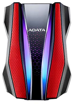 ADATA HD770G - 2 TB, Externe Festplatte mit USB 3.2 Gen.1, IP68-Schutzklasse, rot, AHD770GG, 2tb