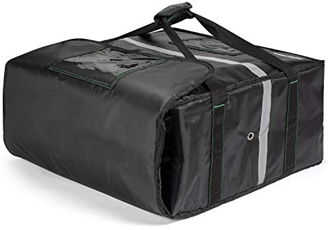 Homevative Insulated Pizza & Food Delivery Bag, fits 4 Large Pizzas or Trays, 20 x 20 x 8, Black