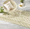FAB HAB Outdoor-Teppich - wetterfest, farbecht, wendbar - recycelter Premium-Kunststoff - Art Deco geometrisch - Terrasse, Balkon, Garten - Kunststoffteppich Sydney Gold & Creme, 150x240 cm