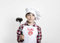 SAQUITOMAGICO Delantal Oficial Masterchef para Adulto y Niños Personalizado con tu Nombre Bordado.-Producto con Licencia Oficial.-Novedad Marzo 2021 (niño blanco personalizado)