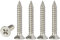 M4 Stainless Steel Self Tapping Screws,100pcs M4x25mm Phillips Flat Head Wood Srews DIY Woodworking Screws with Box (M4 X 25mm 100 PCS)