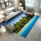 PEIHUODAN Palm Strand Wellen Boden Teppich Für Wohnzimmer Meer Landschaft 3D Teppiche Für Schlafzimmer Schwamm Bad Matte Große Lounge Teppich Flur Matte Decor Spielplatz Teppich (Farbe 3,160x200 cm)