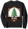 Anstecknadel mit Bieber oder Douglasie, Tannenbaum, Kiefernholz Sweatshirt