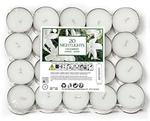 Marco Paul Lot de 20 bougies chauffe-plat parfumées à la vanille, au coton, aux baies 7 heures de combustion
